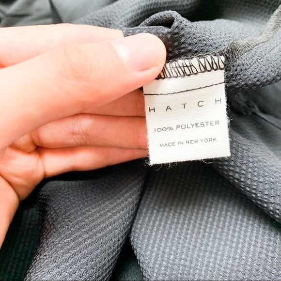 NWT Hatch The Lauren Black Side Slit Dress 3 - Picture 12 of 13